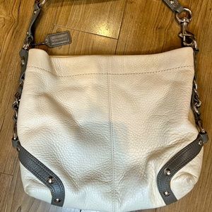White Coach Leather Purse